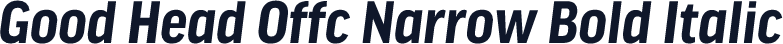 Good Head Offc Narrow Bold Italic
