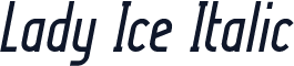 Lady Ice Italic