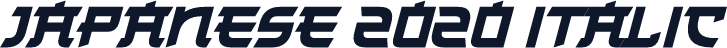 Japanese 2020 Italic