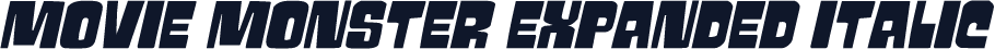Movie Monster Expanded Italic