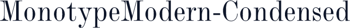 MonotypeModern-Condensed