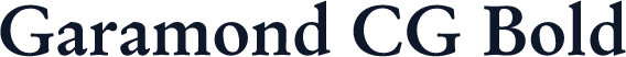 Garamond CG Bold