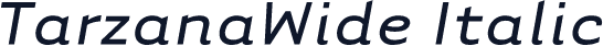 TarzanaWide Italic