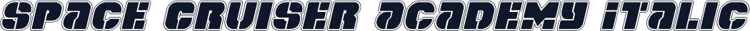 Space Cruiser Academy Italic