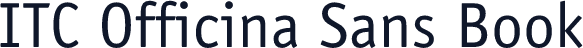 ITC Officina Sans Book