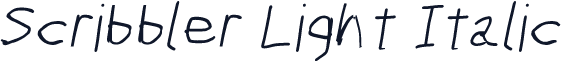 Scribbler Light Italic