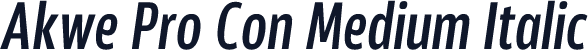 Akwe Pro Con Medium Italic