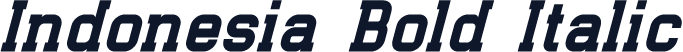 Indonesia Bold Italic