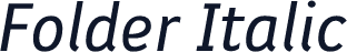 Folder Italic