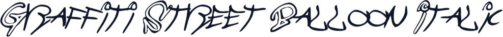 Graffiti Street Balloon Italic