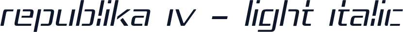 Republika IV - Light Italic