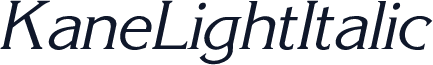 KaneLightItalic