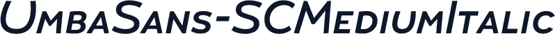 UmbaSans-SCMediumItalic