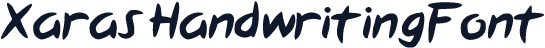 XarasHandwritingFont