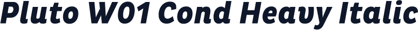 Pluto W01 Cond Heavy Italic