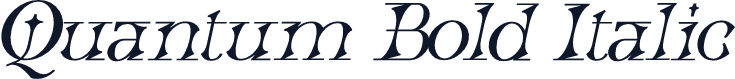 Quantum Bold Italic