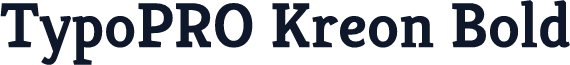 TypoPRO Kreon Bold