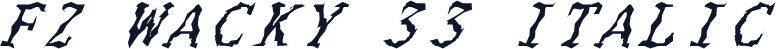 FZ WACKY 33 ITALIC