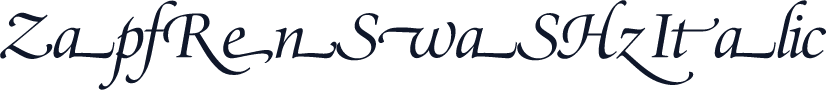 ZapfRenSwaSH-Italic
