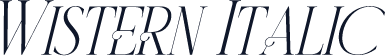 Wistern Italic