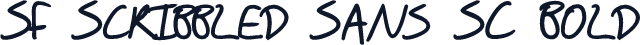 SF Scribbled Sans SC Bold