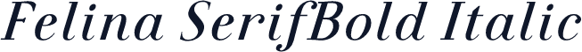 Felina SerifBold Italic