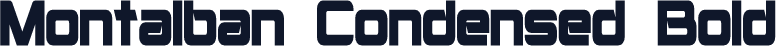 Montalban Condensed Bold