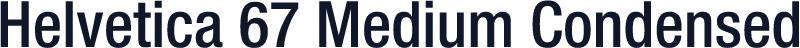 Helvetica 67 Medium Condensed
