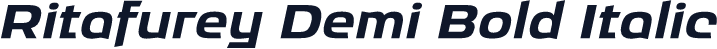 Ritafurey Demi Bold Italic