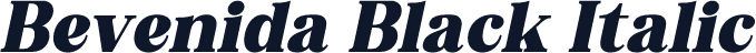Bevenida Black Italic