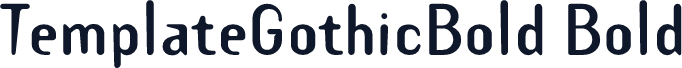 TemplateGothicBold Bold