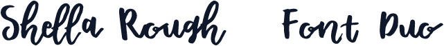 Shella Rough - Font Duo