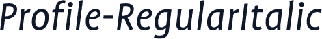 Profile-RegularItalic