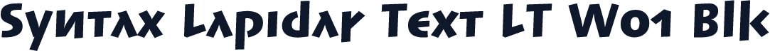 Syntax Lapidar Text LT W01 Blk