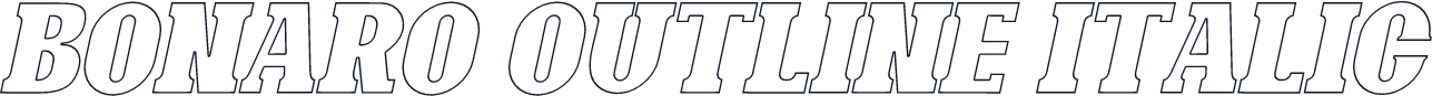 Bonaro Outline Italic