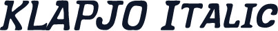 KLAPJO Italic