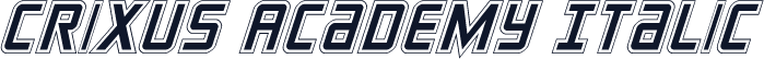 Crixus Academy Italic