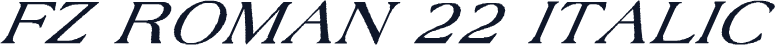 FZ ROMAN 22 ITALIC