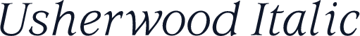 Usherwood Italic