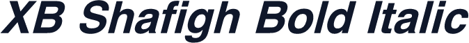 XB Shafigh Bold Italic