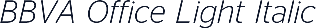 BBVA Office Light Italic