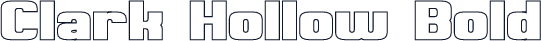 Clark Hollow Bold