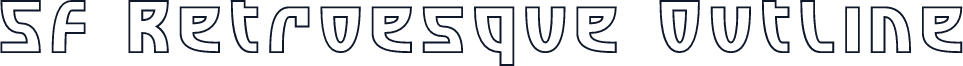 SF Retroesque Outline