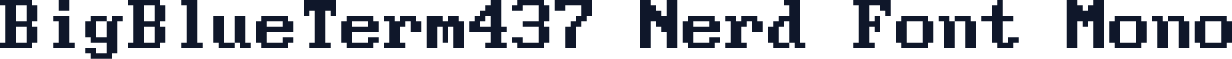 BigBlueTerm437 Nerd Font Mono
