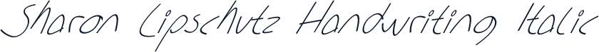 Sharon Lipschutz Handwriting Italic