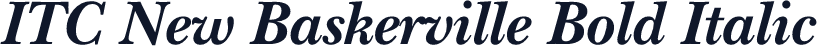 ITC New Baskerville Bold Italic