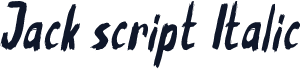 Jack script Italic