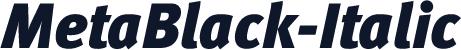 MetaBlack-Italic