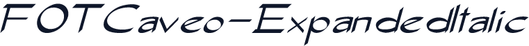 FOTCaveo-ExpandedItalic