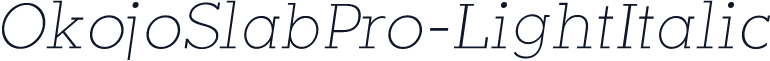 OkojoSlabPro-LightItalic